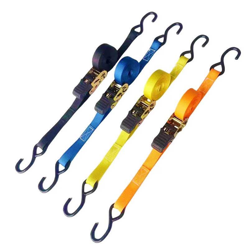 I X XV, Multicolor Pollice Ratchet Strap Cum Vinyl-coated S Hooks