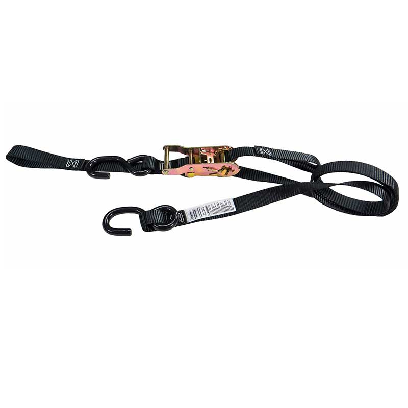 I X VII' Motorcycle Ratchet Strap Cum Handlebar Strap et S Hooks