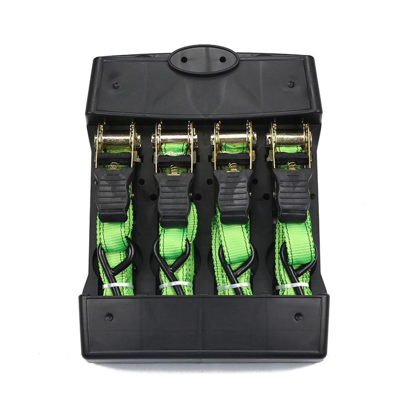 4PC 1INCH Purgamentum Coated Ratchet Straps